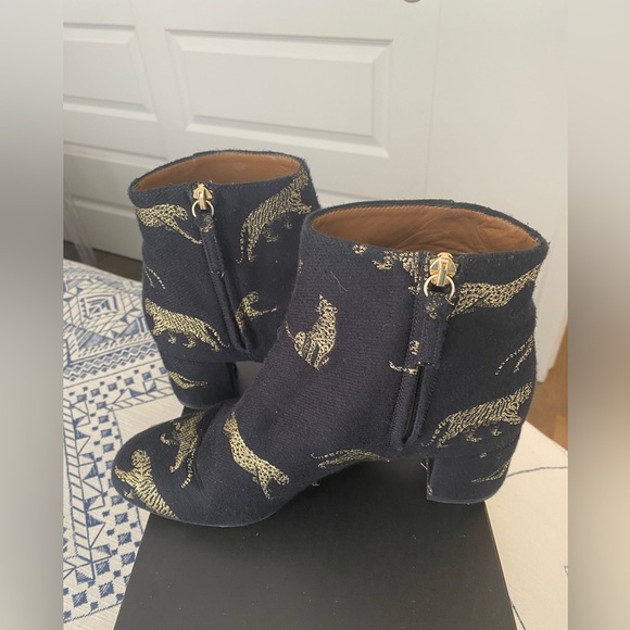 Aquazzura ankle boots leather and fabric - Picture 5 of 15